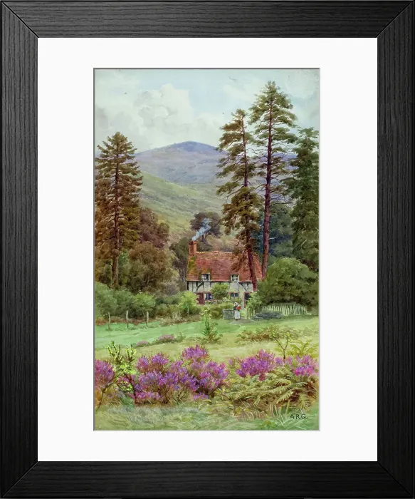 Framed Print : Cottage at Hindhead, Surrey Framed Print : Cottage at Hindhead, Surrey