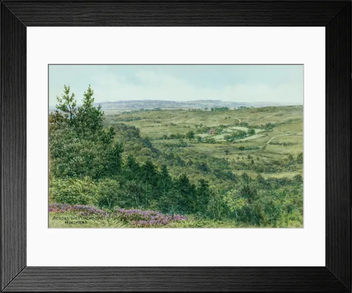 Framed Print : View across the Punchbowl, Hindhead, Surrey Framed Print : View across the Punchbowl, Hindhead, Surrey