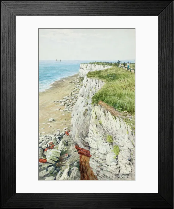 Framed Print : Cliffs at Hunstanton, Norfolk Framed Print : Cliffs at Hunstanton, Norfolk