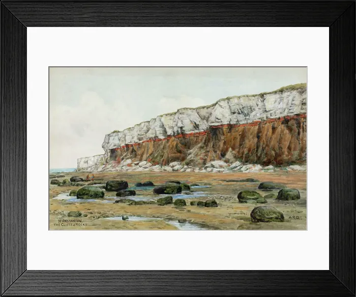 Framed Print : Cliffs and rocks, Hunstanton, Norfolk Framed Print : Cliffs and rocks, Hunstanton, Norfolk