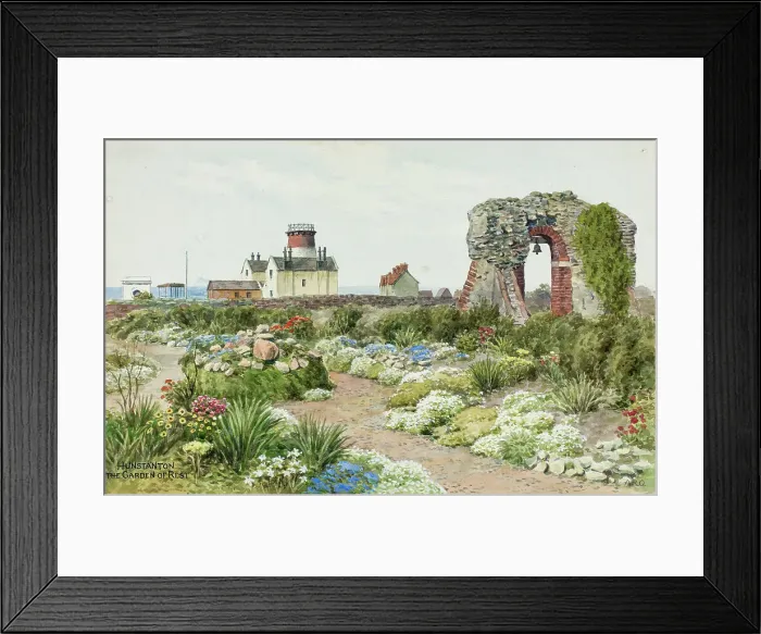 Framed Print : Garden of Rest, Hunstanton, Norfolk Framed Print : Garden of Rest, Hunstanton, Norfolk