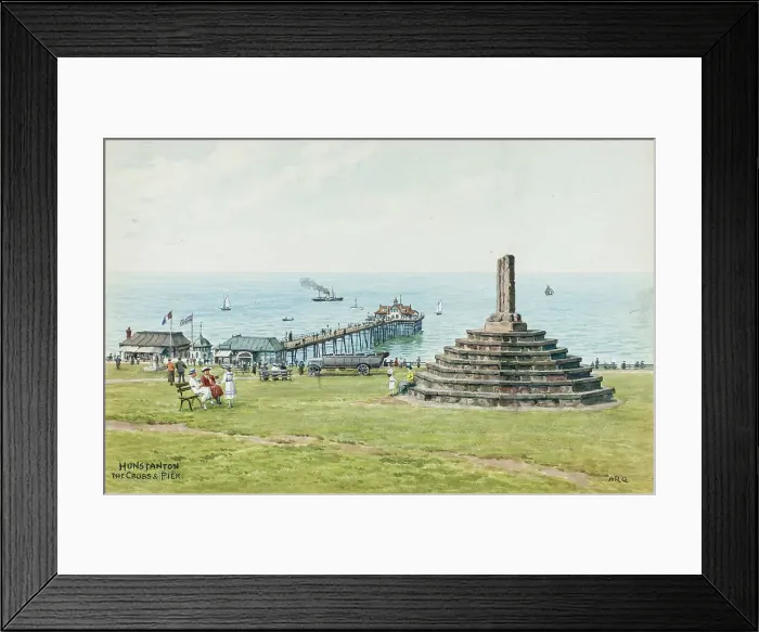 Framed Print : Cross and Pier, Hunstanton, Norfolk Framed Print : Cross and Pier, Hunstanton, Norfolk
