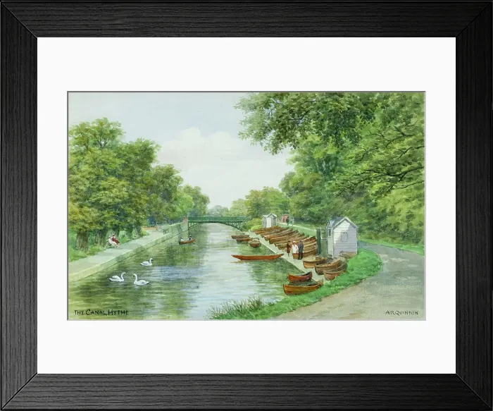 Framed Print : Canal at Hythe, Kent Framed Print : Canal at Hythe, Kent
