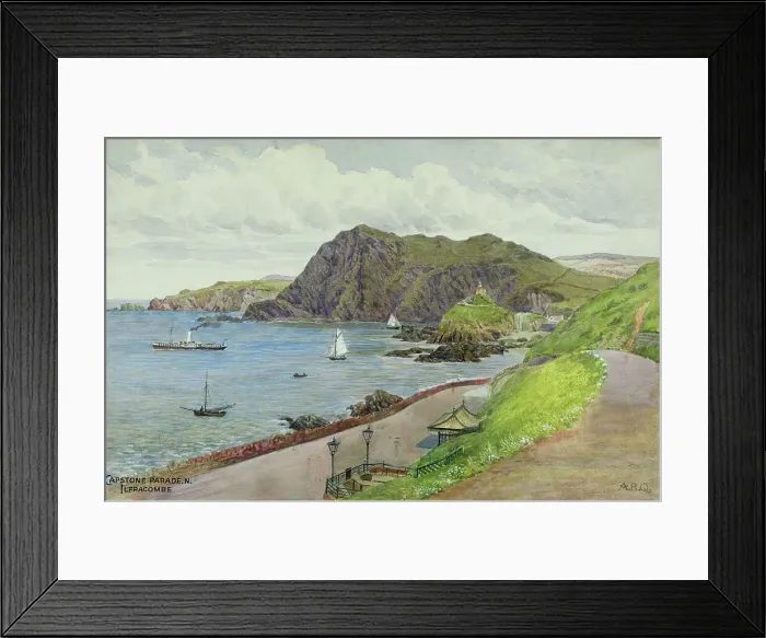 Framed Print : Capstone Parade North, Ilfracombe, North Devon Framed Print : Capstone Parade North, Ilfracombe, North Devon