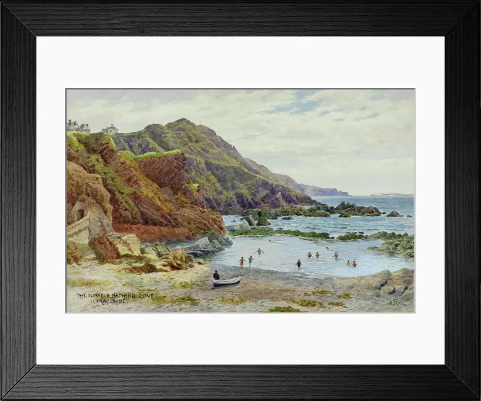Framed Print : Tunnels Bathing Cove, Ilfracombe, North Devon Framed Print : Tunnels Bathing Cove, Ilfracombe, North Devon