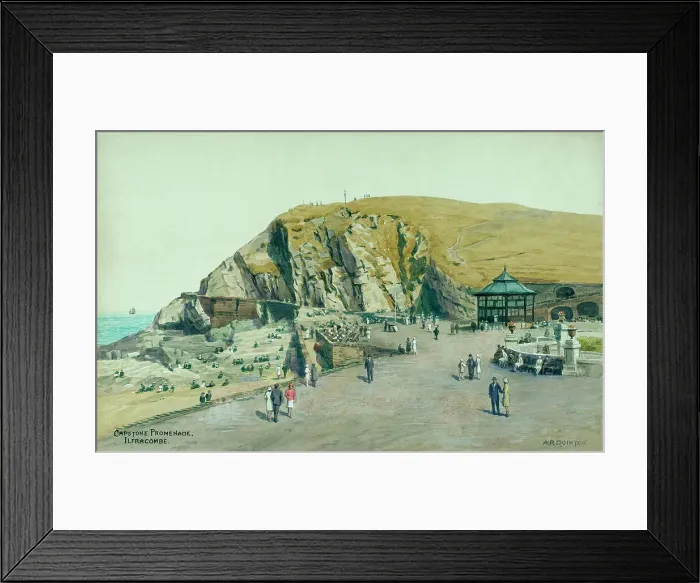 Framed Print : Capstone Promenade, Ilfracombe, North Devon Framed Print : Capstone Promenade, Ilfracombe, North Devon