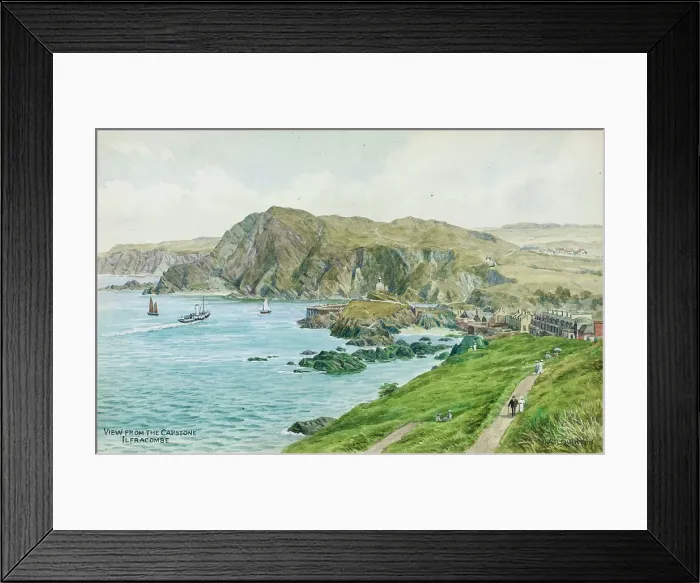 Framed Print : Ilfracombe, North Devon, viewed from the Capstone