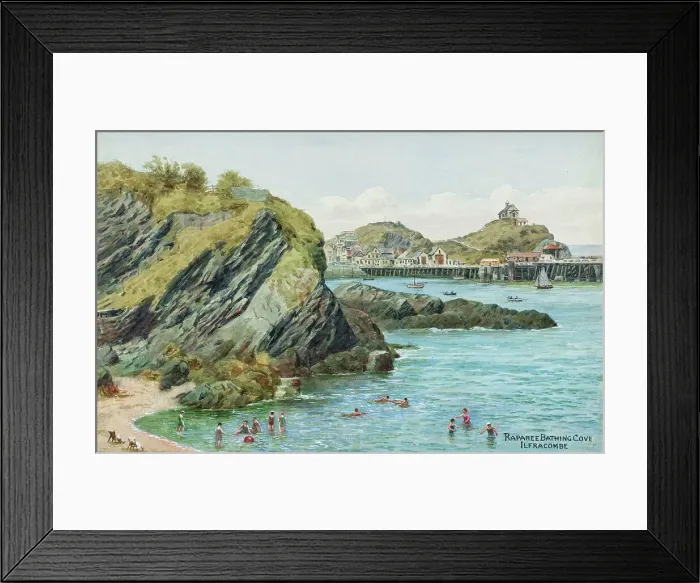 Framed Print : Raparee Bathing Cove, Ilfracombe, North Devon Framed Print : Raparee Bathing Cove, Ilfracombe, North Devon