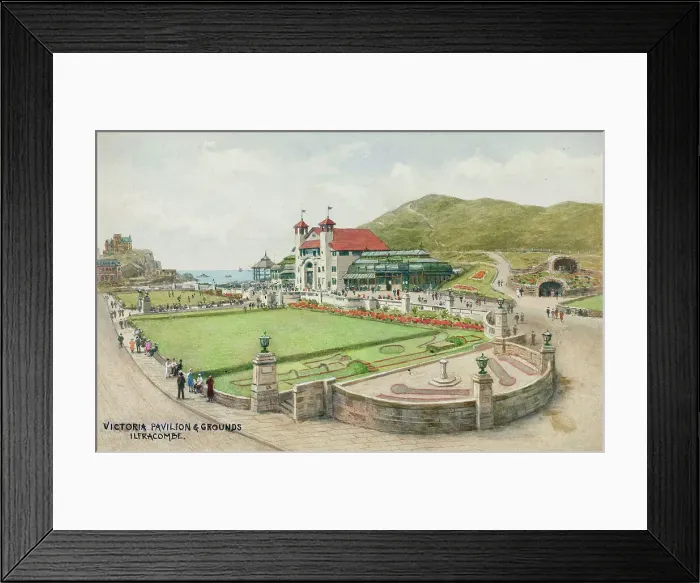 Framed Print : Victoria Pavilion and Grounds, Ilfracombe, North Devon Framed Print : Victoria Pavilion and Grounds, Ilfracombe, North Devon