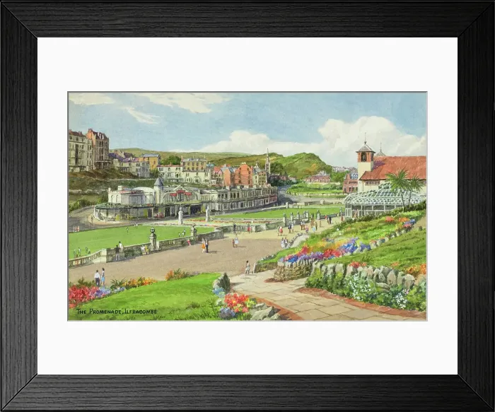 Framed Print : Promenade at Ilfracombe, North Devon Framed Print : Promenade at Ilfracombe, North Devon