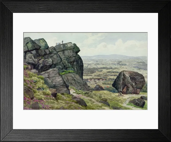 Framed Print : Ilkley and Ilkley Moor, West Yorkshire Framed Print : Ilkley and Ilkley Moor, West Yorkshire