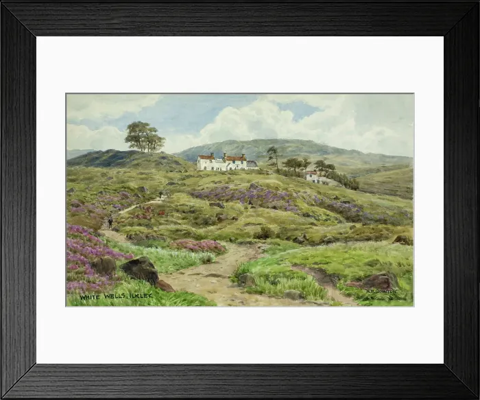 Framed Print : White Wells, Ilkley and Ilkley Moor, West Yorkshire Framed Print : White Wells, Ilkley and Ilkley Moor, West Yorkshire