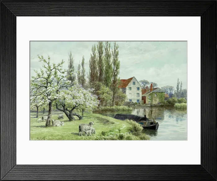Framed Print : Mill on the River Gipping, near Ipswich, Suffolk Framed Print : Mill on the River Gipping, near Ipswich, Suffolk