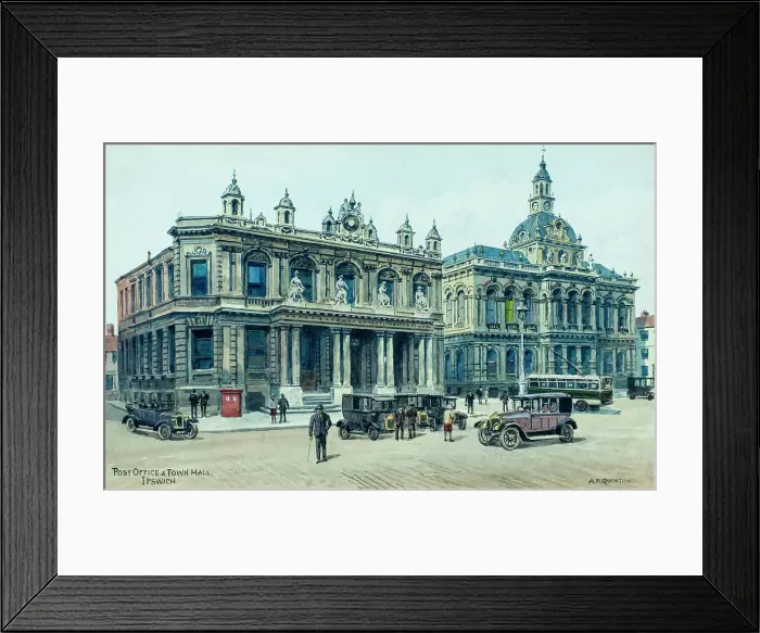 Framed Print : Post Office and Town Hall, Ipswich, Suffolk Framed Print : Post Office and Town Hall, Ipswich, Suffolk