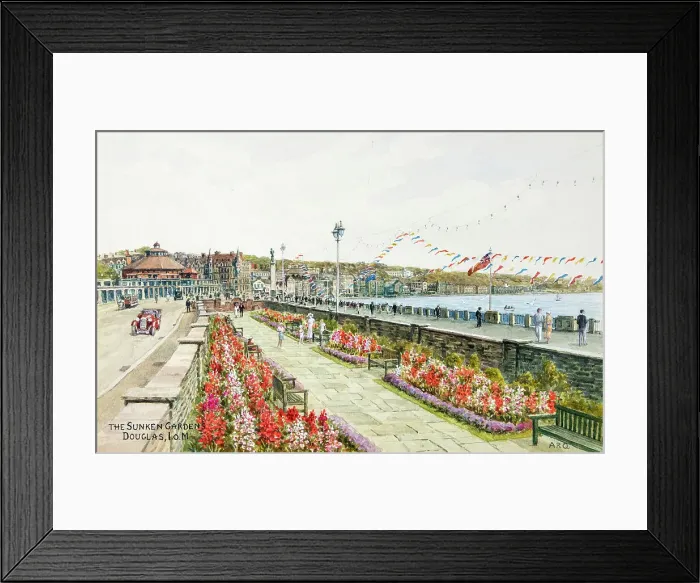 Framed Print : Sunken Garden, Douglas, Isle of Man Framed Print : Sunken Garden, Douglas, Isle of Man