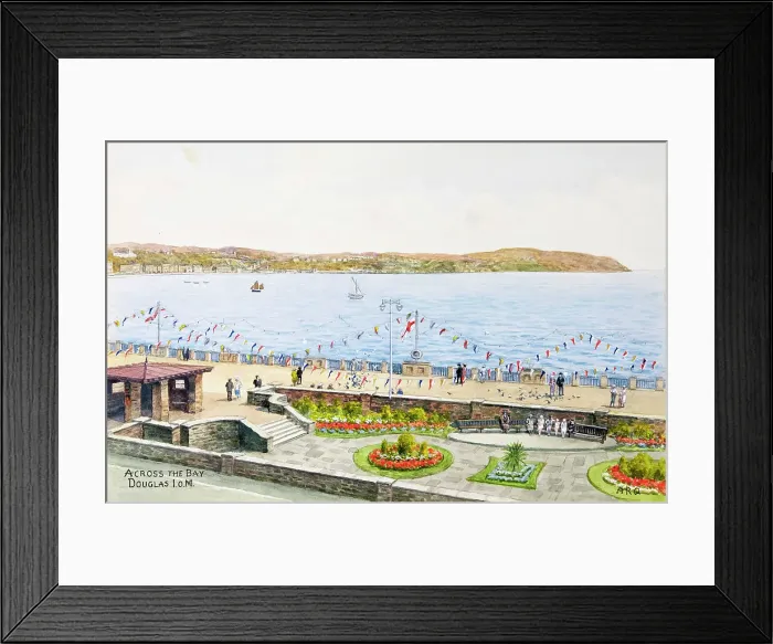 Framed Print : View across the bay, Douglas, Isle of Man Framed Print : View across the bay, Douglas, Isle of Man