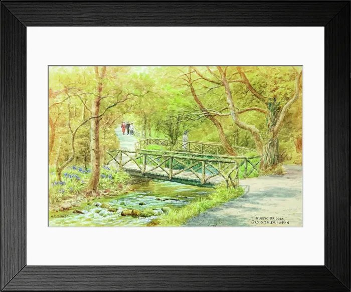 Framed Print : Rustic Bridges, Groudle Glen, Isle of Man Framed Print : Rustic Bridges, Groudle Glen, Isle of Man