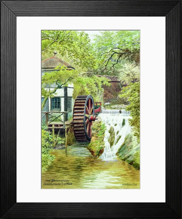 Framed Print : The Waterwheel, Groudle Glen, Isle of Man Framed Print : The Waterwheel, Groudle Glen, Isle of Man