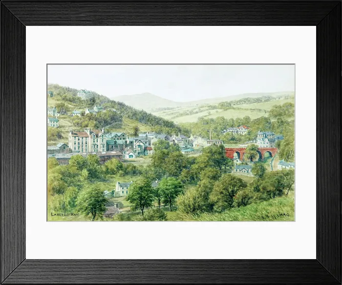 Framed Print : Laxey, Isle of Man Framed Print : Laxey, Isle of Man