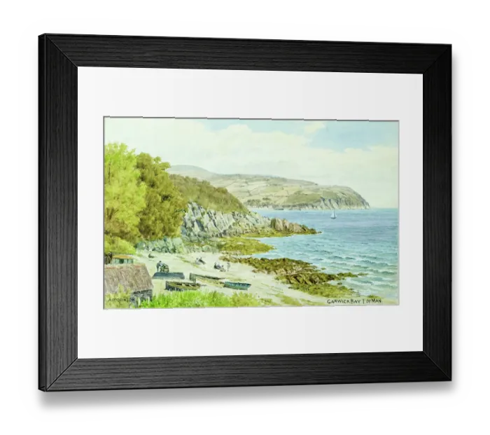 Framed Print : Garwick Bay, Isle of Man Framed Print : Garwick Bay, Isle of Man