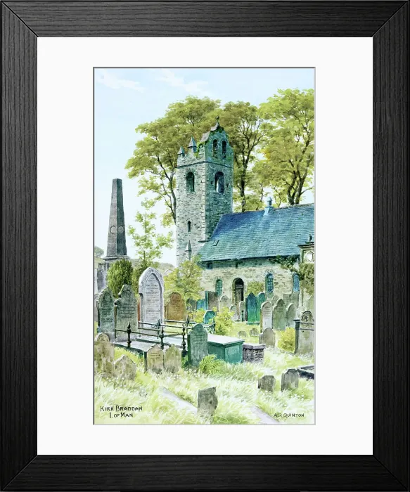 Framed Print : Kirk Braddan, Isle of Man Framed Print : Kirk Braddan, Isle of Man