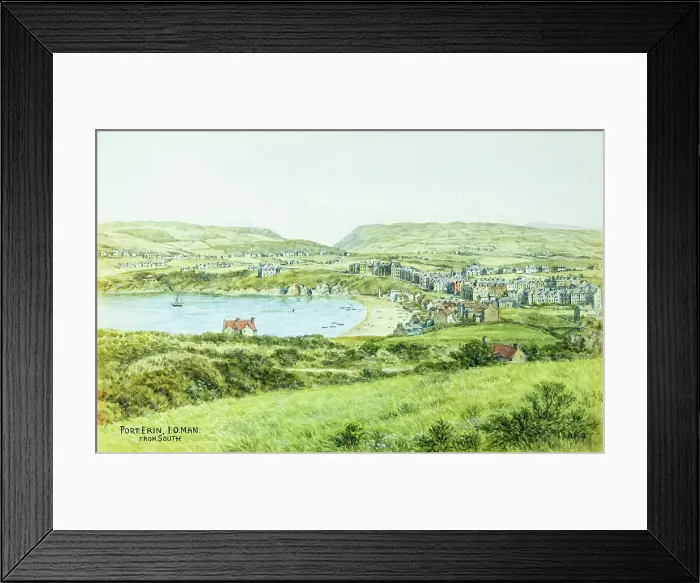 Framed Print : Port Erin, Isle of Man, viewed from the south Framed Print : Port Erin, Isle of Man, viewed from the south
