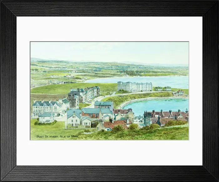 Framed Print : Port St Mary, Isle of Man Framed Print : Port St Mary, Isle of Man