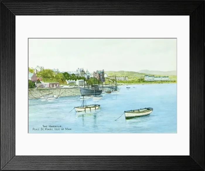 Framed Print : The Harbour, Port St Mary, Isle of Man Framed Print : The Harbour, Port St Mary, Isle of Man