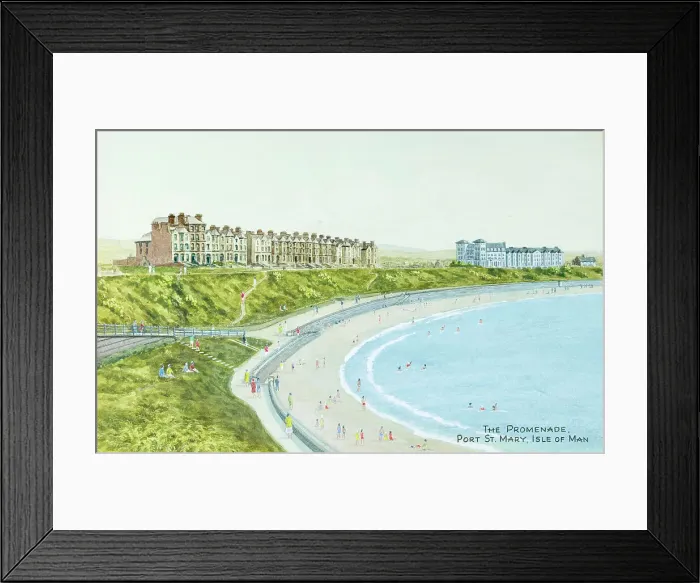 Framed Print : The Promenade, Port St Mary, Isle of Man Framed Print : The Promenade, Port St Mary, Isle of Man