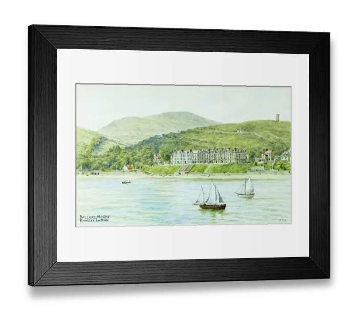 Framed Print : Ballure Mount, Ramsey, Isle of Man Framed Print : Ballure Mount, Ramsey, Isle of Man