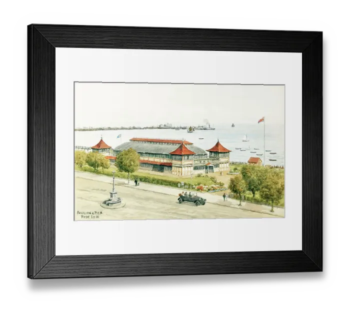 Framed Print : Pavilion and Pier, Ryde, Isle of Wight Framed Print : Pavilion and Pier, Ryde, Isle of Wight