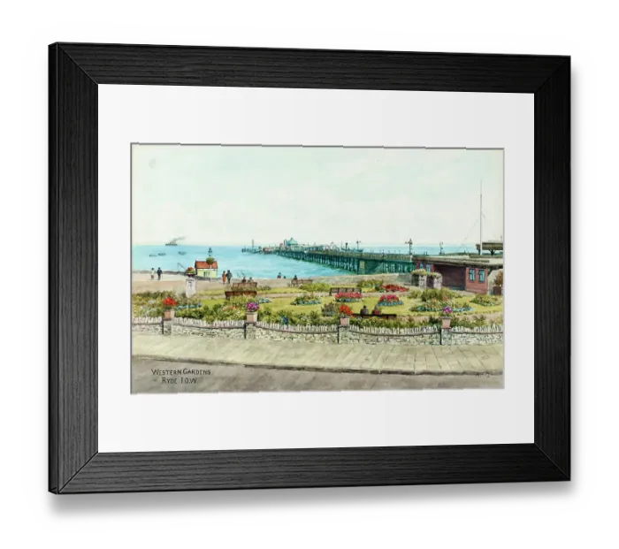 Framed Print : Western Gardens, Ryde, Isle of Wight Framed Print : Western Gardens, Ryde, Isle of Wight