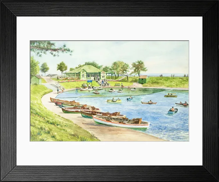 Framed Print : Boating Lake, Ryde, Isle of Wight Framed Print : Boating Lake, Ryde, Isle of Wight