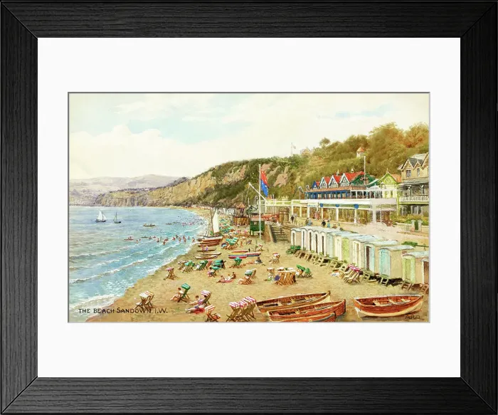 Framed Print : Beach at Sandown, Isle of Wight Framed Print : Beach at Sandown, Isle of Wight