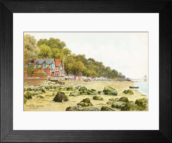 Framed Print : Beach at Seaview village, Isle of Wight Framed Print : Beach at Seaview village, Isle of Wight