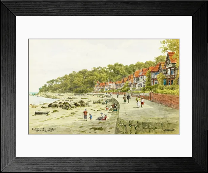 Framed Print : Promenade, Seagrove Bay, Seaview, Isle of Wight Framed Print : Promenade, Seagrove Bay, Seaview, Isle of Wight