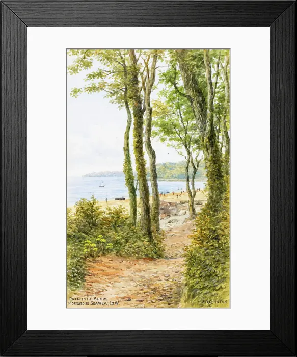 Framed Print : Path to the shore, Horestone, Seaview, Isle of Wight Framed Print : Path to the shore, Horestone, Seaview, Isle of Wight