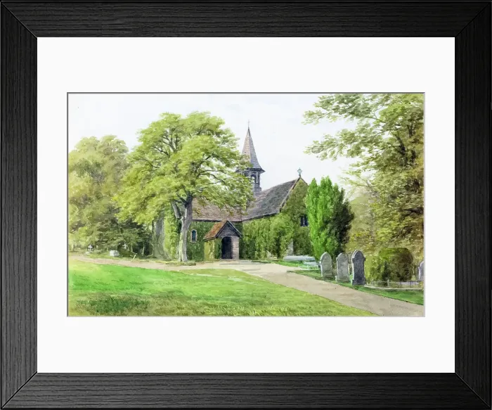 Framed Print : Church at Shanklin, Isle of Wight Framed Print : Church at Shanklin, Isle of Wight