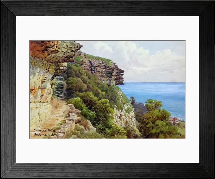 Framed Print : Cripple's Path, Undercliff, Ventnor, Isle of Wight Framed Print : Cripple's Path, Undercliff, Ventnor, Isle of Wight