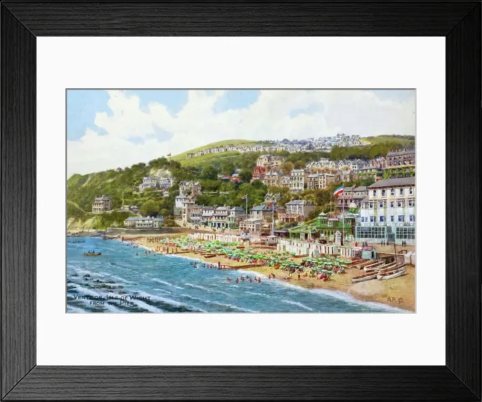 Framed Print : Ventnor, Isle of Wight, viewed from the Pier Framed Print : Ventnor, Isle of Wight, viewed from the Pier