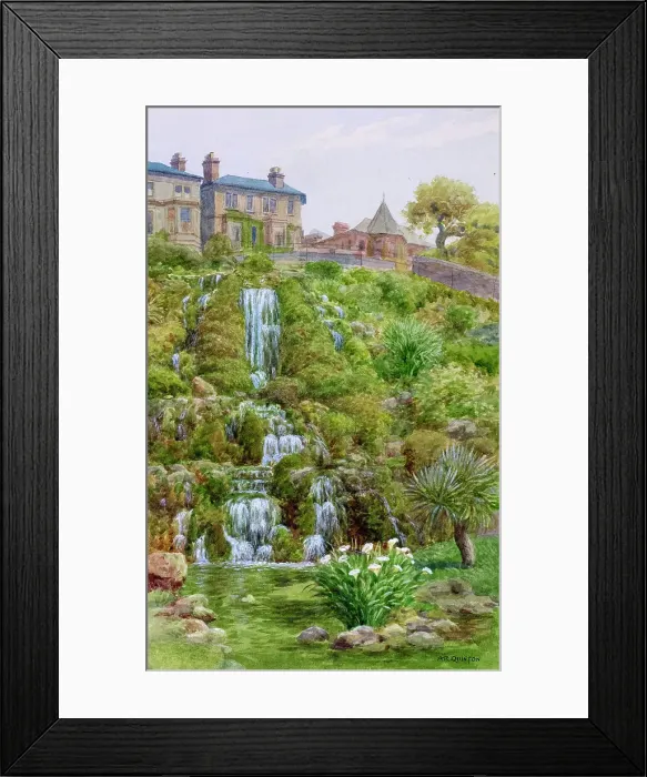 Framed Print : Waterfall at Ventnor, Isle of Wight Framed Print : Waterfall at Ventnor, Isle of Wight