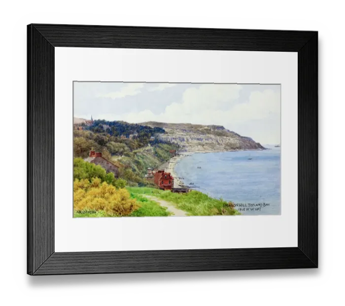Framed Print : Headon Hill, Totland Bay, Isle of Wight Framed Print : Headon Hill, Totland Bay, Isle of Wight