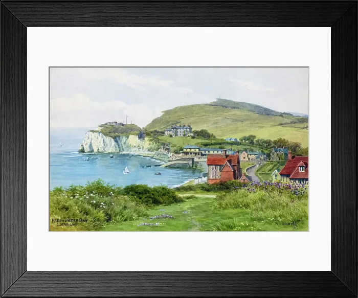 Framed Print : Freshwater Bay, Isle of Wight Framed Print : Freshwater Bay, Isle of Wight