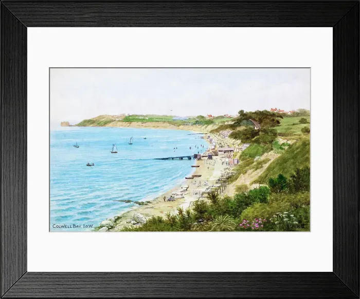 Framed Print : Colwell Bay, Isle of Wight Framed Print : Colwell Bay, Isle of Wight
