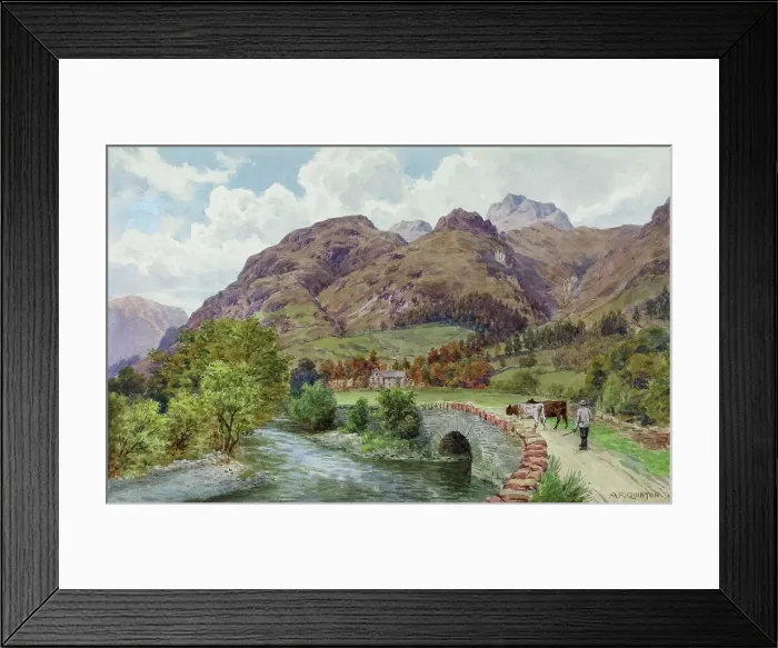 Framed Print : The Langdale Pikes, Lake District, Cumbria Framed Print : The Langdale Pikes, Lake District, Cumbria