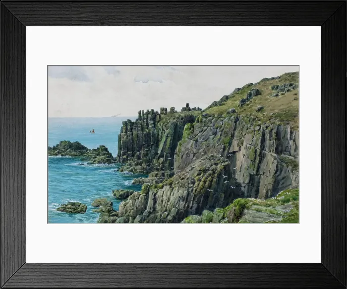 Framed Print : Rocks at Land's End, Cornwall Framed Print : Rocks at Land's End, Cornwall