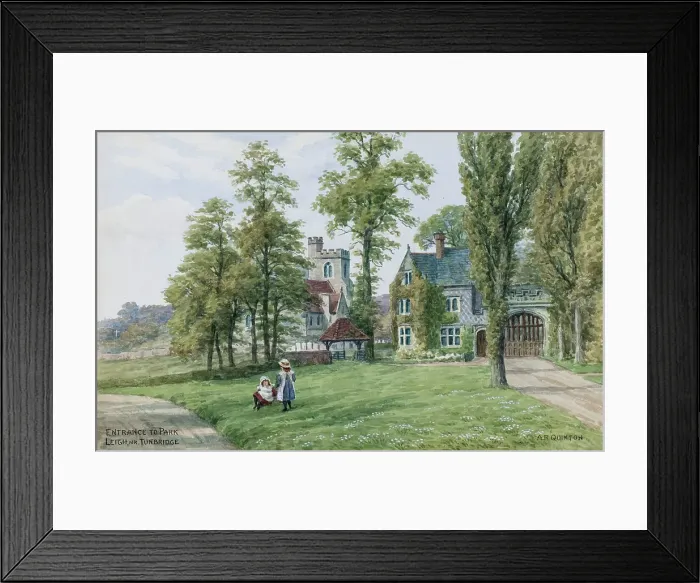 Framed Print : Entrance to Park, Leigh, near Tonbridge, Kent Framed Print : Entrance to Park, Leigh, near Tonbridge, Kent