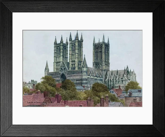 Framed Print : Lincoln Cathedral, Lincoln, Lincolnshire Framed Print : Lincoln Cathedral, Lincoln, Lincolnshire