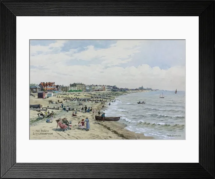 Framed Print : Beach at Littlehampton, Sussex Framed Print : Beach at Littlehampton, Sussex