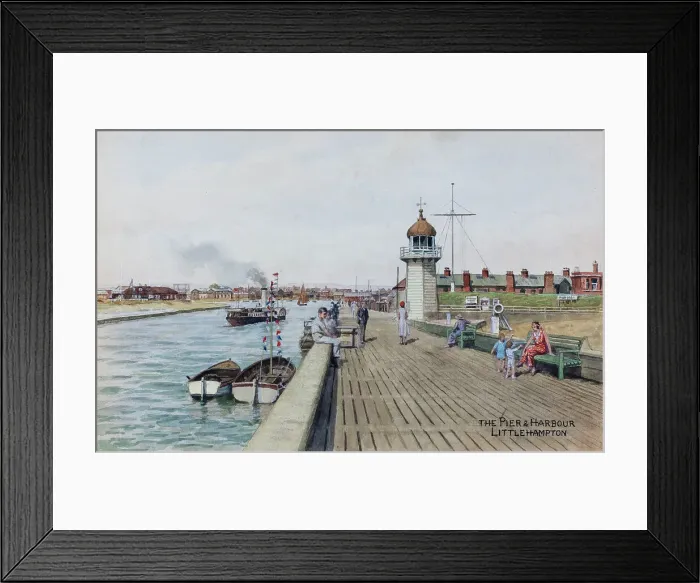 Framed Print : Pier and Harbour, Littlehampton, Sussex Framed Print : Pier and Harbour, Littlehampton, Sussex